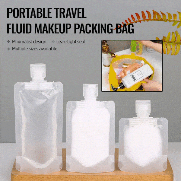 (🌷Summer SALE 49% OFF ) Portable Travel Fluid Makeup Packing Bag(10 Pcs）
