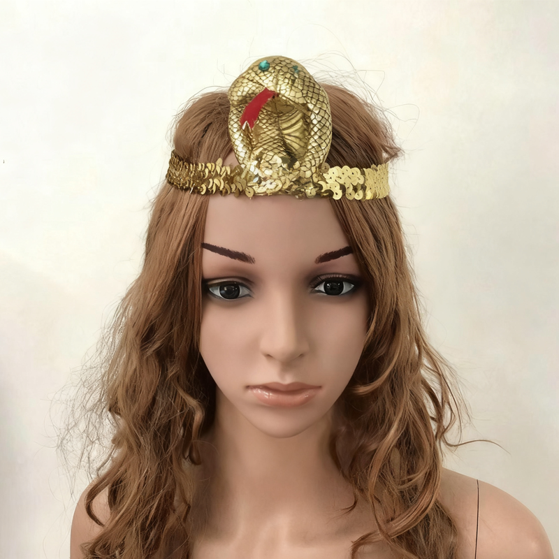 Ancient Cleopatra Beaded Headdress Accessory
