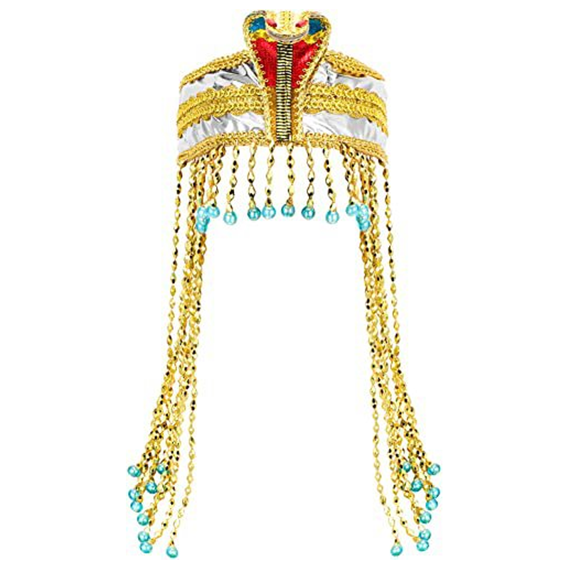 Ancient Cleopatra Beaded Headdress Accessory